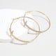thumbnail image 4 of Joyería Pendiente de cruz dorada con diamantes, sencillo, personalidad exagerada, pendientes circulares, pendientes femeninos, uso versátil, estilo minimalista, 4 of 6