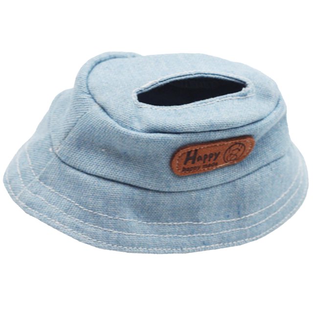 Sombrero de peluche para muñecas CUTICAT Sombrero de cubo educativo azul