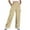 Beige, variant on Babcutegg Womens Pants Soild Color Regular Fit Wide Leg Elastic Waist Fall and Winter Trousers for Women Hot Pink Size S