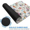 thumbnail image 6 of Long Mouse Pads for Desk,Pioneer Flower Floral Print Pattern Desk Mats on Top Of Desks, Desk Mouse Pad Extra Large with 3mm Non-Slip Base and Stitched Edge for Gaming,Office,Work,Home 35.4"x15.7", 6 of 6