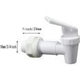thumbnail image 5 of Replacement Cooler Faucet Water Bottle Jug,Water Dispenser Tap Set,BPA-Free Plastic Spigot Spout Water Beverage Lever Pour Dispenser Valve,Water Crock Tap (2 White), 5 of 7