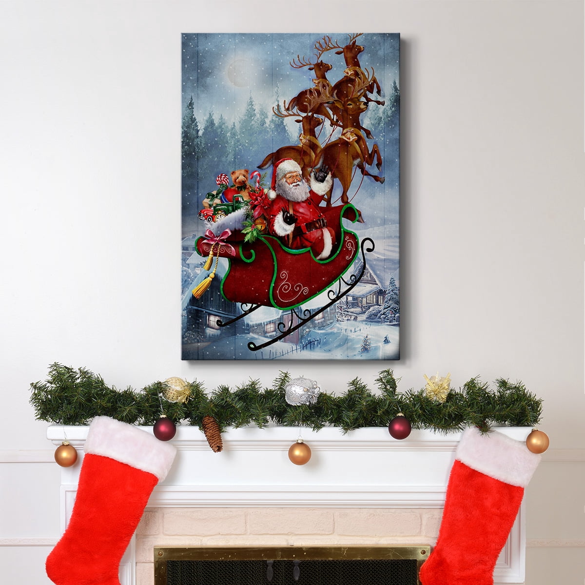Santa's Sleigh- Gallery Wrapped Canvas