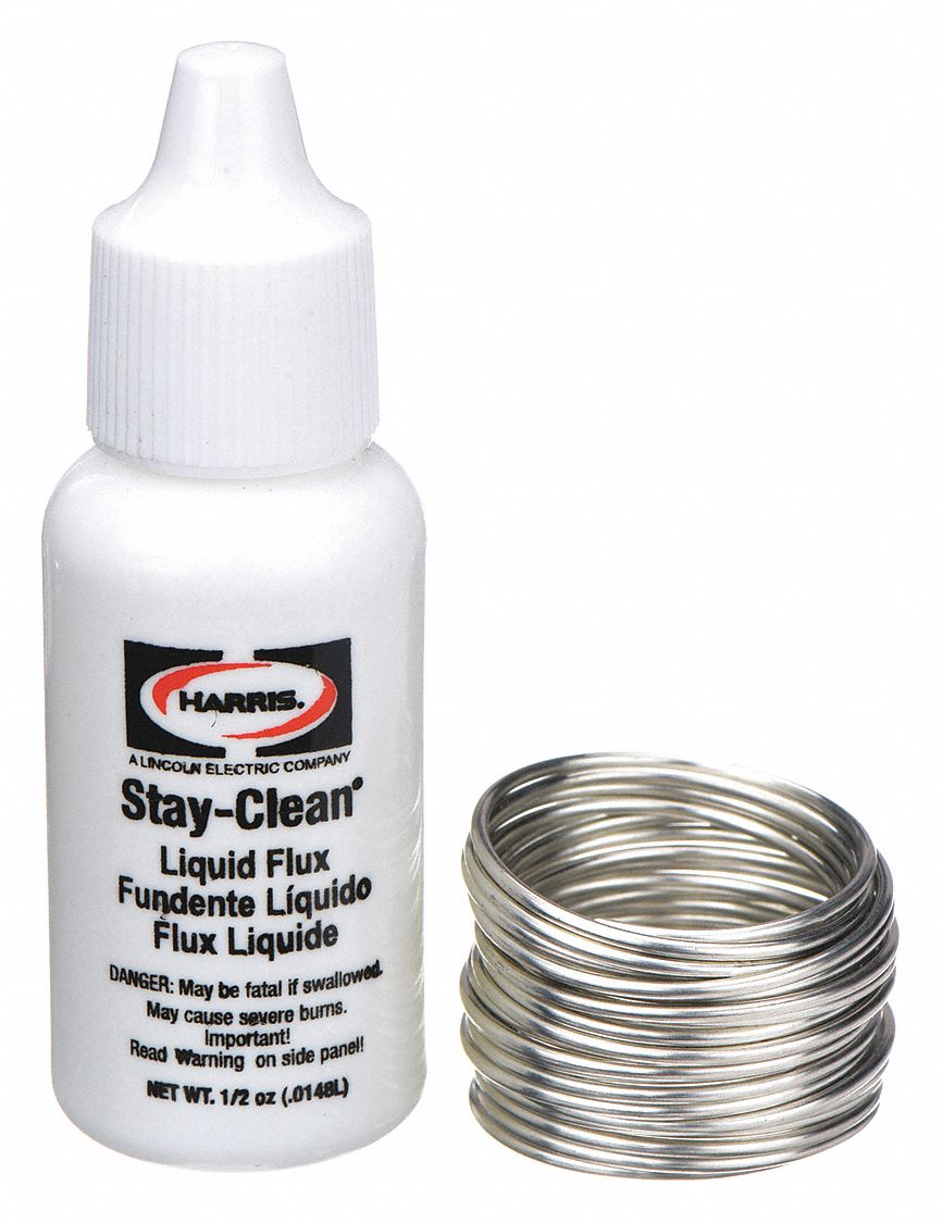 Harris Solid Wire Solder Kit Includes 1/2 oz Solder and 1/2 oz Flux SBSKPOP