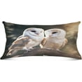 thumbnail image 2 of Snowy Owl Plush Pillow Case, Zippered Bed Pillow Pillowcases, Super Soft and Cozy Pillowcase Covers for Sleep Decor Giftsation - Queen Size 20x30in, 2 of 7