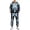 Black, variant on Men's Skeleton Hoodie and Sweatpants Set - Halloween Matching Loungewear with Bone Print, Comfortable Fall Outfit for Adults
