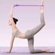 thumbnail image 5 of Stretch Elastic Strap for Yoga Pilates | Figure 8 Silica Gel Resistance Band | 40lb High-Tension Back Shoulder Flexibility Trainer | Pink Purple | 19.7x5.91x1.97in | 1 Pack, 5 of 6