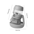 thumbnail image 4 of Fregadero Cepillo para Fregar Estropajo Limpieza Con Dispensador Jabón (gris), 4 of 4