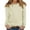 Beige, variant on Women's Long Sleeve Top Warm Fleece Lined Thermal Winter Shirt Cozy Crewneck Blouse for Cold Weather XXL Size Blue