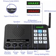 UHAXZ Wireless Intercom Long Range with Group Call Function (4 packs)