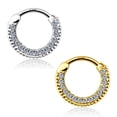 thumbnail image 5 of Septum Clicker Round Paved Gems 14Kt Gold 16g and 14g available, 5 of 5