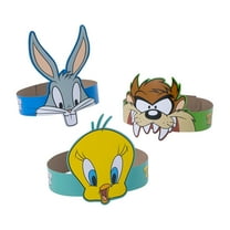 Looney Tunes Paper Crowns - 12 Pc.