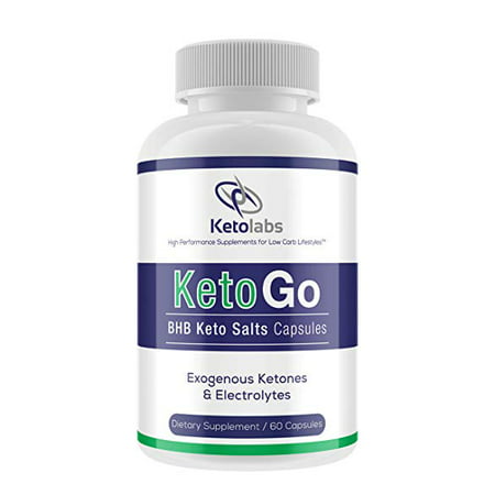 Ketolabs KetoGo BHB Keto Salts Capsules Exogenous Ketones & Electrolytes