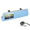 Car Rearview Mirror F1C 1080P HD Dual Lens 4.3 TFT Rearview Mirror Dual Channel Car Recorder