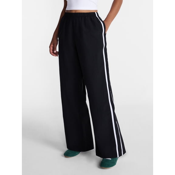 No Boundaries Nylon Game Day Track Pants, 30.5'' Inseam, Women's XXS-XXL