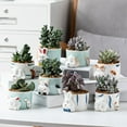 thumbnail image 2 of Ceramic Flowerpot Flowerpot Animal Cartoon Ceramic Multi-color Vertical Garden Pots for Home, 2 of 6