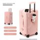 thumbnail image 1 of Maletas de viaje multifuncional con marco de aluminio, maleta equipaje femenino de gran capacidad de 30 pulgadas con portavasos USB, cubierta de carrito con contraseña TSA para hombre, maleta de viaje, 1 of 4