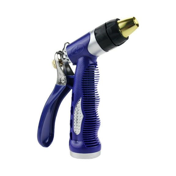 IMossad Metal Garden Hose Nozzle - Heavy Duty High Pressure Sprayer with 4 Spray Patterns for Watering Gardens, Washing Cars, and Showering Pets