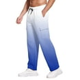 thumbnail image 6 of Men's Heavyweight Fleece Cargo Sweatpants Blue 2XL, 6 of 6