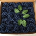 thumbnail image 1 of Flor artificial de espuma de polietileno teñida de 8 cm, flor falsa, 25 rosas en caja, florero decorativo para el hogar, arreglo floral, 1 of 6