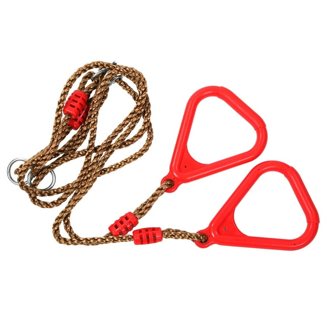 Anillos triangulares de gimnasio, niños y adultos, anillos de tracción para niños, anillos de tracción, integración perfecta
