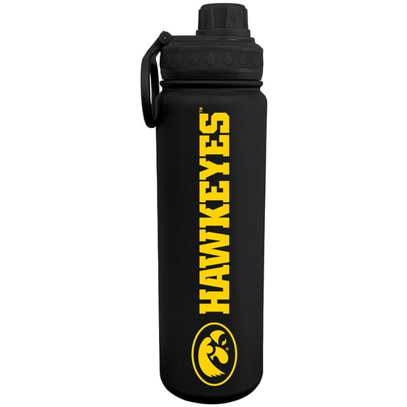 Black Iowa Hawkeyes 24oz. Logo Stainless Sport Bottle