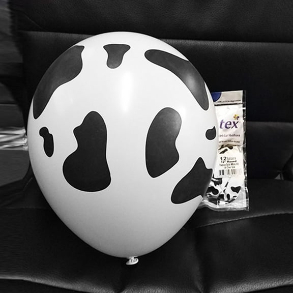 Masteelf 36pcs Latex Cow Spot Balloons for Birthday Party Decoration and Kids Party Favors 12 Inches