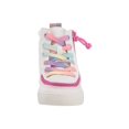 thumbnail image 3 of Billy Classic Lace High Rainbow Toddler Girls' (5-10) Sneaker White | BT19011 140, 3 of 6