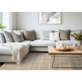 thumbnail image 2 of Rug Branch Contemporary Stripes, Tonal/Solid, Trellis Grey Indoor Area Rug - 8' x 11', 2 of 8