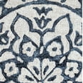 thumbnail image 2 of LR Home Daisey 2'3" x 3'10" Blue/Ivory Floral Wool Hearth Indoor Area Rug, 2 of 6