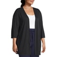 thumbnail image 2 of Just My Size Women's Plus Size Lightweight Open-Front Cardigan, 2 of 5