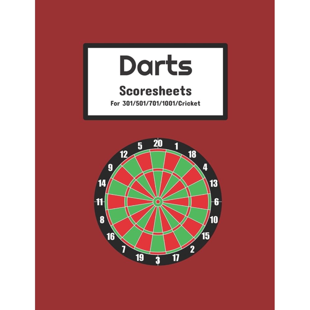 Darts Scoresheets for 301/501/701/Cricket darts Darts scoring pad