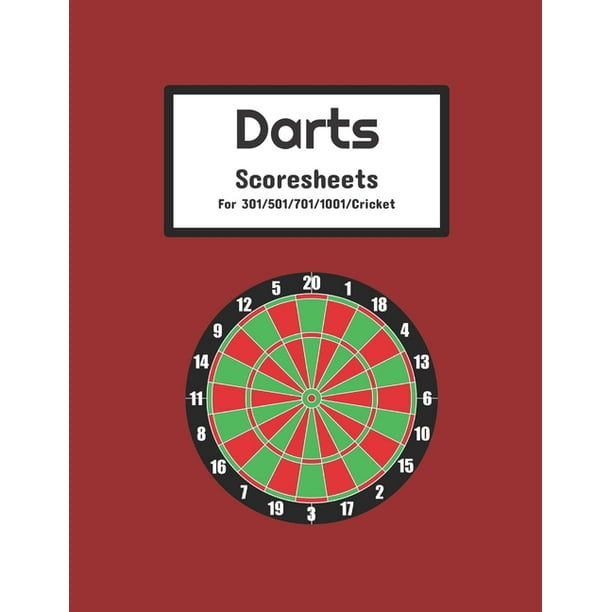 Darts Scoresheets for 301/501/701/Cricket darts Darts scoring pad