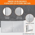 thumbnail image 5 of Outdoor Kitchen Doors, 42" W x 21" H Stainless Steel Outdoor Kitchen Doors, Flush Mount BBQ Access Door with Handle for Outdoor Kitchen, BBQ Island, Grilling Station, 5 of 8