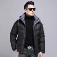 thumbnail image 3 of Chaqueta corta con capucha y relleno de plumón de pato, ropa de diseñador para hombre, chaquetas acolchadas ligeras, abrigos para hombre, ropa para hombre, 3 of 5