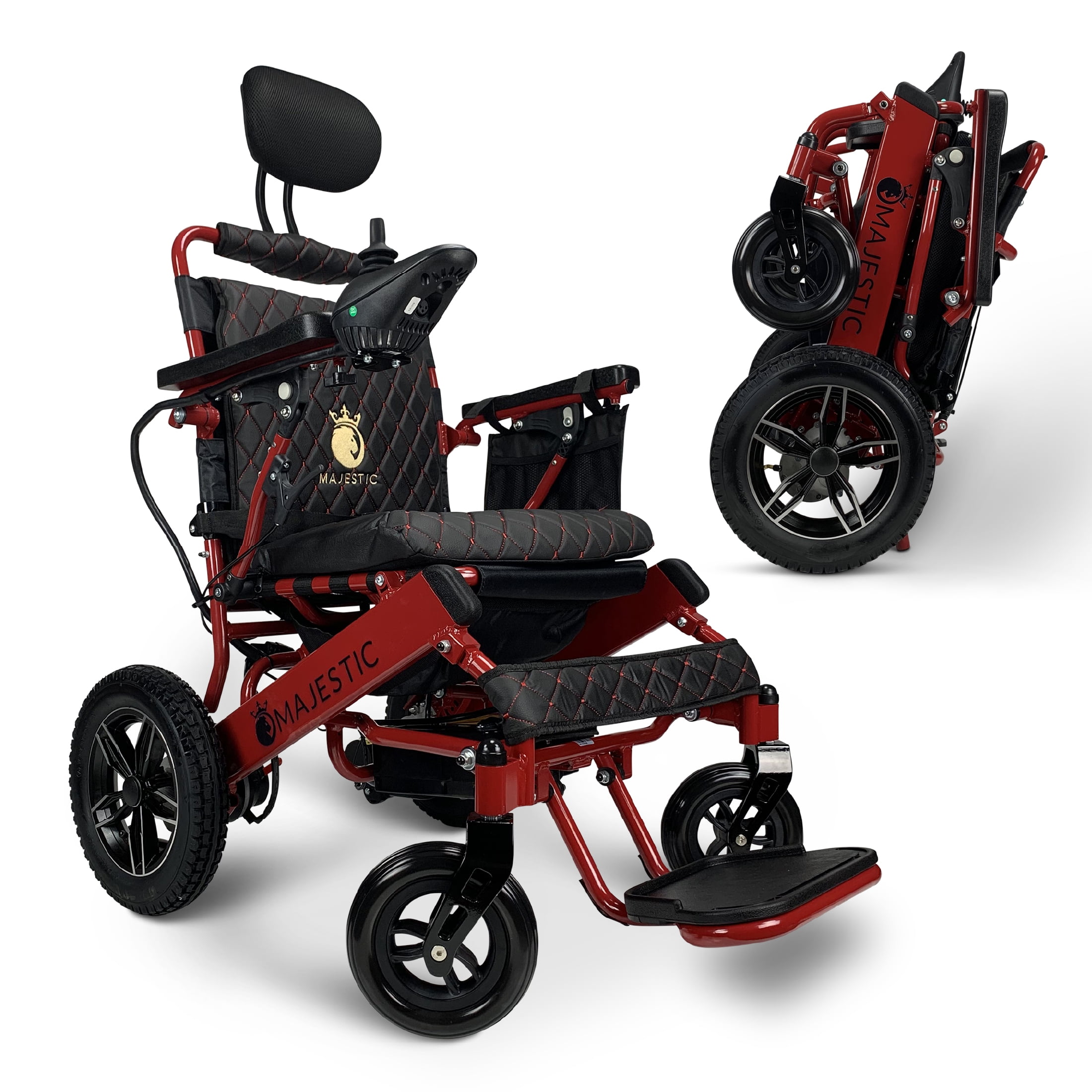 Majestic Buvan Electric Wheelchair, Lightweight Folding Wheelchairs