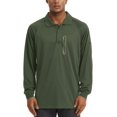 thumbnail image 4 of Polo à Manches Longues pour Hommes 3 Boutons Séchage Rapide Tactique Pêche Golf Randonnée, 4 of 7