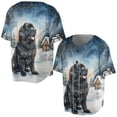 thumbnail image 3 of Hello Winter Newfoundland Welcome Snowy Night Watercolor Vintage All Over Print 3D Baseball Shirt Newfie Dog Lover Gifts Softball Sport - 01011, 3 of 6