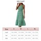 thumbnail image 5 of Vestido con estampado floral, vestido fruncido suave para bodas para el trabajo diario Verde S LHCER 1, 5 of 5