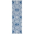 thumbnail image 3 of SAFAVIEH Blossom Asher Geometric Wool Runner Rug, Navy/Ivory, 2'3" x 8', 3 of 10