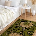 thumbnail image 2 of JML Non-Slip Microfiber & Rubber Doormat - Soft Entryway Rug for Home/Office (20"x32") - Easy Clean Door Mat for Indoor/Outdoor Use, Green Floral Design, 2 of 5