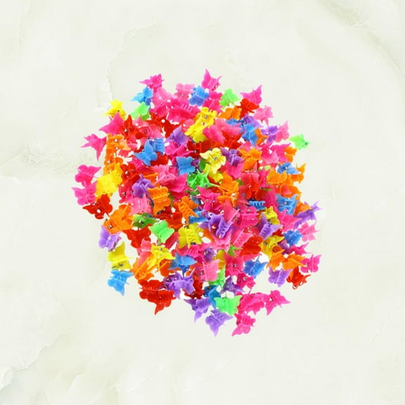 MEIBUTYUP 150 Pieces Butterfly Hair Barrettes for Toddler Girls, Cute Hair Clips and Accessories for Kids