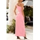 thumbnail image 5 of Vestido PRETTYGARDEN Maxi Rosa con Hombro Descubierto y Abertura Alta Talle S, 5 of 7