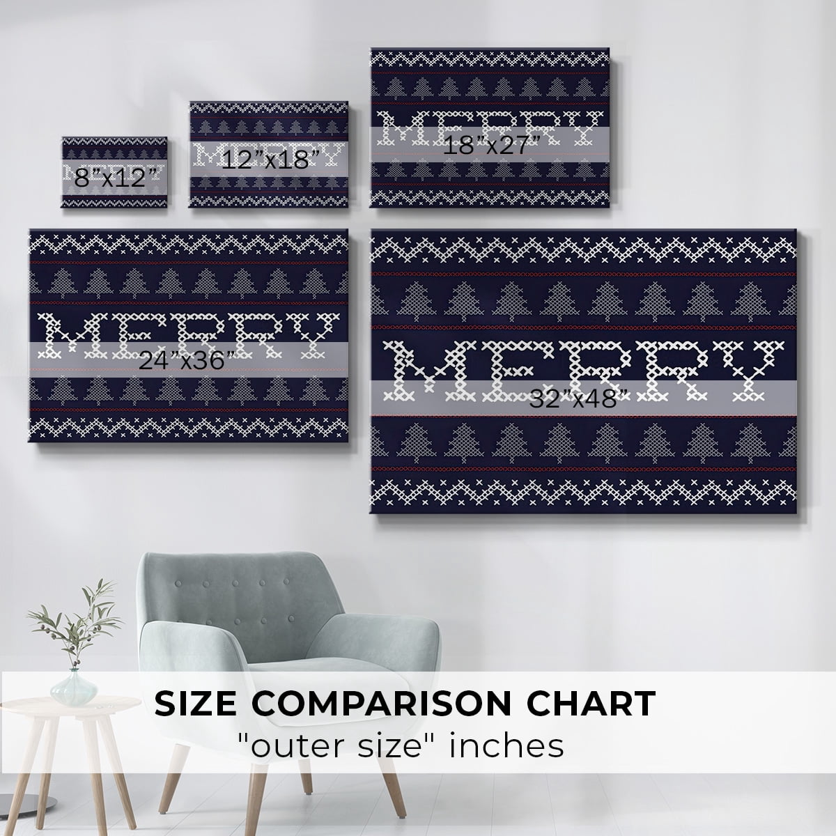 Merry Sweater- Gallery Wrapped Canvas
