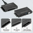 thumbnail image 2 of Dsseng USB IDE Adapter USB 3.0 to SATA IDE Hard Drive Converter Combo for 2.5”/3.5” DE SATA SSD Hard Drives Disks with 12V 2A Power Adapter and USB 3.0 Cable for Laptops, 2 of 7