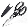 thumbnail image 2 of 1 Pair Of Scissors, Kitchen Shears, Super Sharp Premium Shears With Sheath, Heavy Duty Poultry Shears, Bottle Opener, Multipurpose Scissors, 2 of 7
