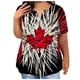 thumbnail image 1 of Fiudx Ofertas Flash Del Día Tops de Talla Grande para Mujer, Blusa Sexy con Cuello En V, Blusa de Manga Corta de Verano Holgada Informal de Encaje, 1 of 4