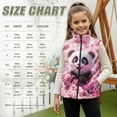 thumbnail image 7 of Uorisanigo Fleece Vest for Boys Girls Soft and Lightweight Sleeveless Jacket Kawaii Panda Cherry Blossom Fuzzy Full Zipper Outwear Waistcoat Fall Fashion Outfits Clothes Kids Vests Jackets, 7 of 7