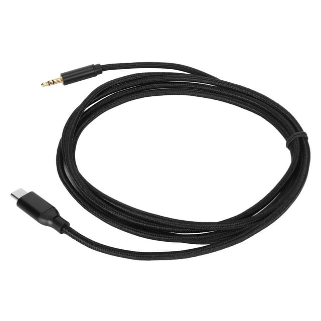 Cable De Sonido USB C A 3,5 Mm, Cable Estéreo HiFi Plug And Play Tejido Tipo C A AUX Macho Con Rendimiento DAC Premium, Flexible Y Duradero, Amplia Compatibilidad Para
