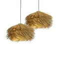thumbnail image 5 of Arturesthome Wabi Sabi Rattan Pendant Lights Japanese Dining Room Art Chandelier, 5 of 6