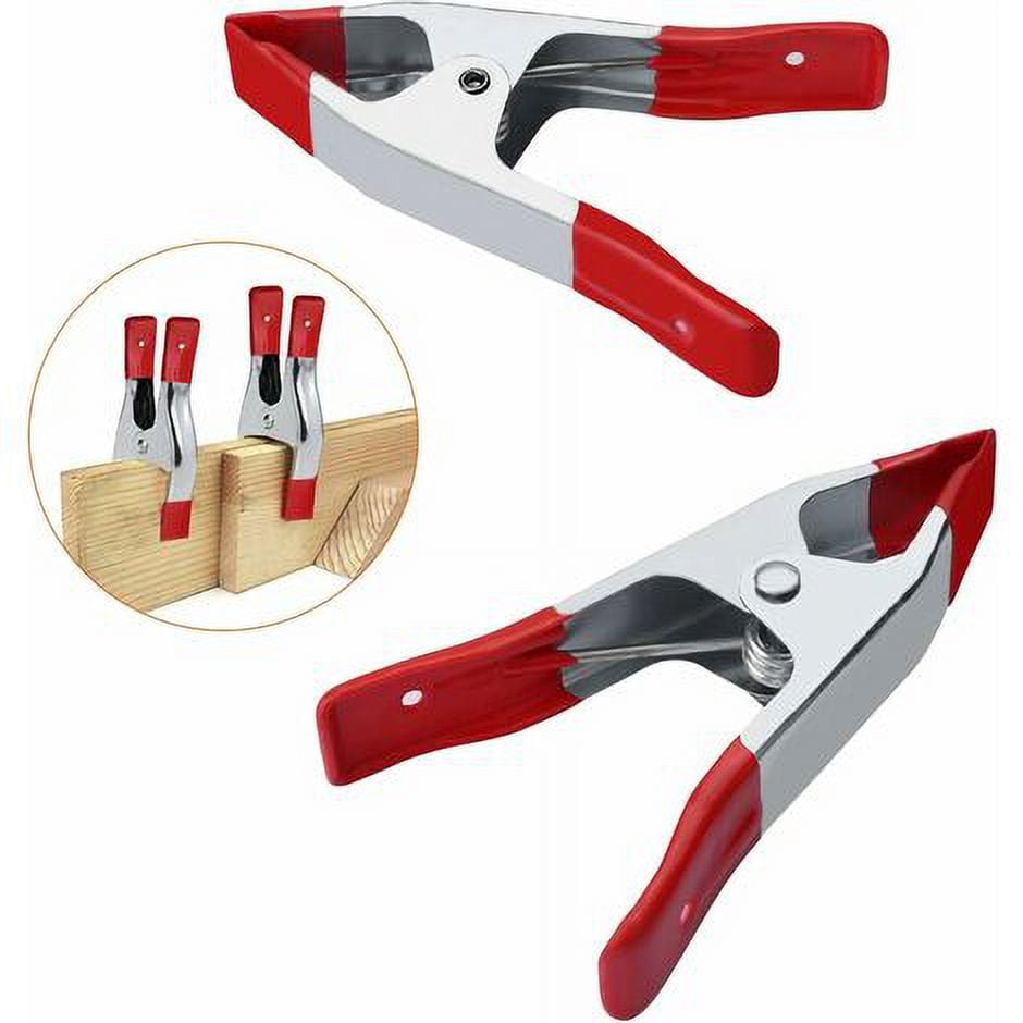 Mr. Pen Heavy Duty 6 Inch Spring Clamps, 2 Pack - Metal Clips With PVC Coated Tips